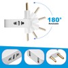 Momowin Multi-socket flat plug, USB socket, US and European adapter,