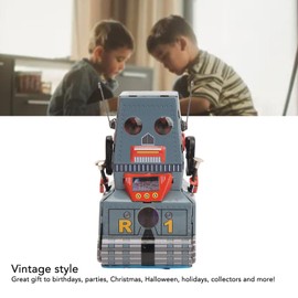 Wind Up Vintage Robot,Retro Classic Clockwork for Collection, Xmas, Party