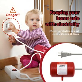 HiLKCO Industrial Grade Plug Lockout Device for 110-220V Power Cords - Polypropylene Lockout Tagout Kit with Safety Locking Holes, OSHA Compliant for Indoor, Outdoor, Factory & Home Use Medium