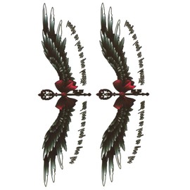 THE FANTASY hb032 Tattoo Sticker Wings Feather