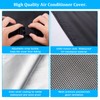 Luxiv Newest Design Mesh Window Air Conditioner Cover Outdoor, Support