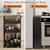 TEAMIX 4 Tier Slim Storage Cart with Handle, Small Kitchen