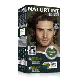 Naturtint Men Bio-Based, Ammonia-Free Permanent Colouring for Men, 100% Grey Hair & Beard Dye, Natural & Long-Lasting Colour, Natural Ingredients, 5N Light Brown