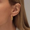 Gold Earrings for Women Trendy 14K Gold Convertible Link Huggie