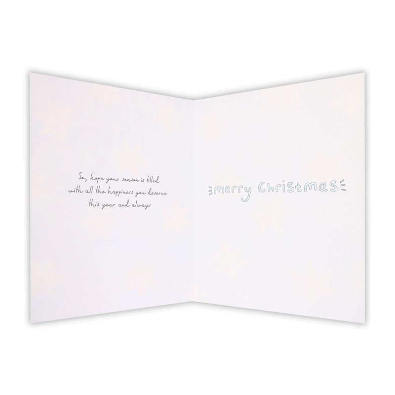 Clintons: Penguin With Presents Niece Christmas Card, Multi-Colour, 155 x