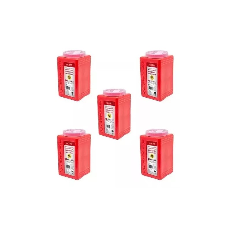 GH medic 2 Pack Bote Rpbi Contenedor Recolector 2.7 Lt