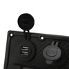 4 Gang Rocker Switch Panel LED Waterproof Dual USB Charging