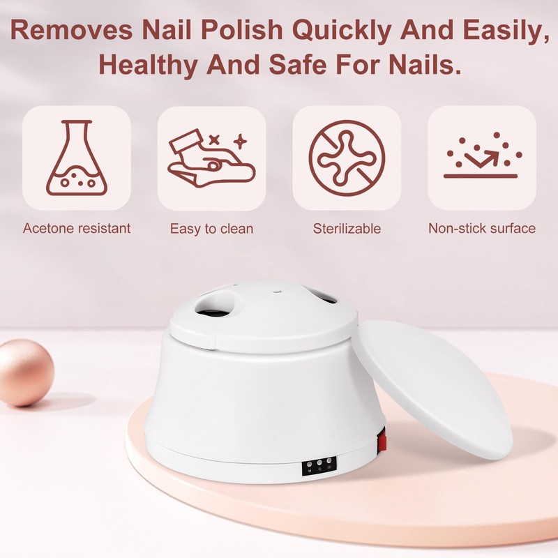 Electric Nail Soaking Bowl, 36W Fast Heating Nail Soaking Bowl