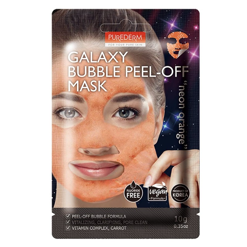 Galaxy Peel Off Foam Gel Pack Neon Orange 2 Pack