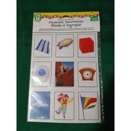 Junior Learning Phonemic Awareness Flashcards: Blends And Diagraphs Language Reading Grades 1-2