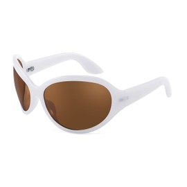 FEISEDY Oversized Trendy Sunglasses Classic Oval Wrap Around Stylish Big Frame Shade Women Glasses B2391