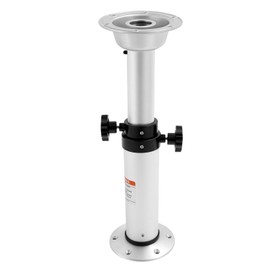 Jiabailie Adjustable Table Pedestal,Detachable Table Base Stand Leg Base Mount Kit,Aluminum Alloy RV Boat Table Pedestal for Marine Boat Caravan RV Motorhome 16.93‑29.13inch