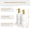 GCWSTJK Glass Dish and Hand Soap Dispenser Set - Kitchen