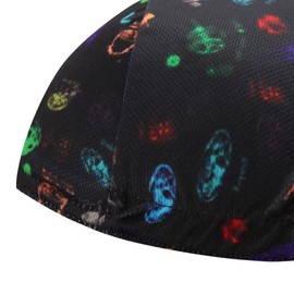 BikingBros Multicolor Cycling Cap - Polyester Cycling Hat-Under Helmet - Cycling Helmet Liner Breathable&Sweat Uptake