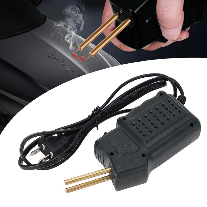 Portable Mini Plastic Welder with 200 Nails Hot Stapler Welding