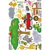 DaraBaby Vinil Decorativo Infantil Animales Ingles Sala Estancia Sala