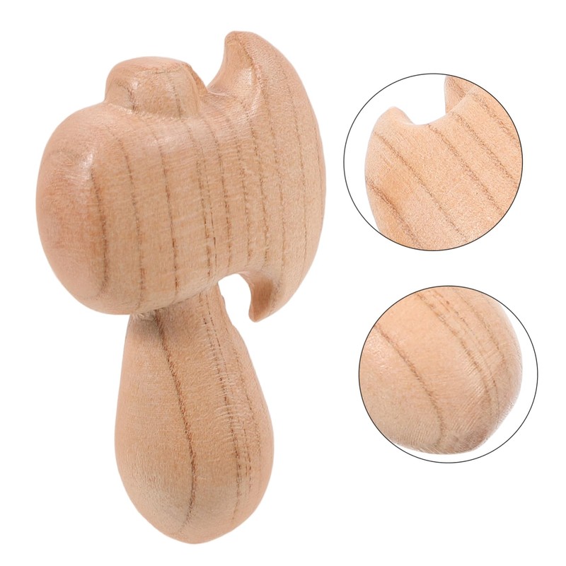 jojofuny Cute Axe Figurine Portable Wooden Axe Decor Craft for