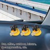 BOXOB Cool Duck Car Dashboard Decoration, Yellow Ducks with Sunglasses