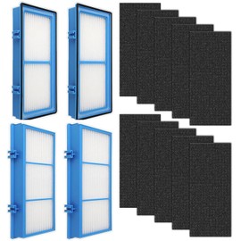 HAPF30AT Filter for Holmes AER1 Type Total Air Puri-fi-er, Compatible with Holmes HAPF30AT and HAP242-NUC, 4 + 10 Carbon Booster Filters