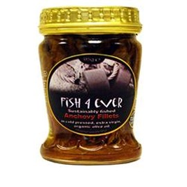 Fish 4 Ever Anchovies in Organic Olive Oil, 95g