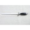 Jende White Ceramic Honing Rod Sharpening Steel, shatterproof rod with
