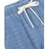 ThCreasa Womens Casual Elastic Waist Pull On Jeans Lightweight Drawstring