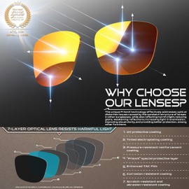 ATTCL Men's Retro Driving Polarized Sunglasses Man Al-Mg Metal Frame Ultra Light UV400 CAT 3 CE (8587-Black Frame/Red Lens(mirrored))