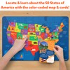 Skillmatics United States Map Puzzle - 75 Piece Jigsaw Puzzle,