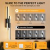 Benkut Modern LED Wall Sconce Black Remote Wall Light Fixtures