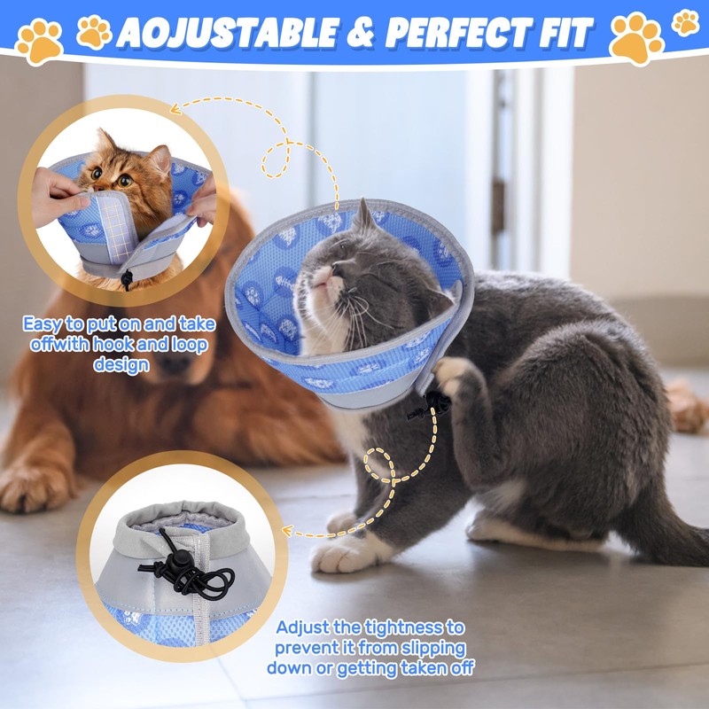 Cat Collar, Recovery Collar, Soft Cat Protective Collar for After