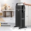PETSITE Oil Filled Radiator Heater, 1500W Electric Space Heater with