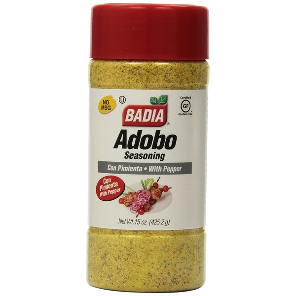 Badia Adobo with Pepper, 15-Ounce (Pack of 12)