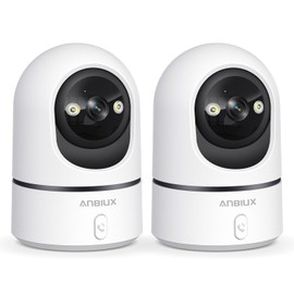 ANBIUX 2.4GHz WiFi 2K Camara de Seguridad Interior
