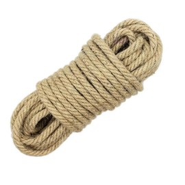 NorthPada 5/16 inch (8mm) x 164 ft (50Meter) Natural Sisal Hemp Rope Heavy Duty Thick Twine for Cat Scratcher Post Tree, Garden, Binding, Crafts Packing Material