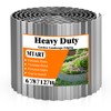 MTART Metal Garden Edging for Landscaping, Sturdy Corrugated Edging Border