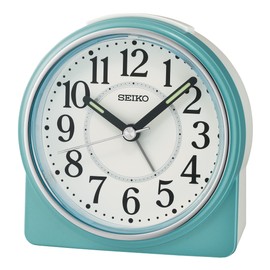 Seiko UK Limited - EU Alarm Clock, Turquoise & White, Rund