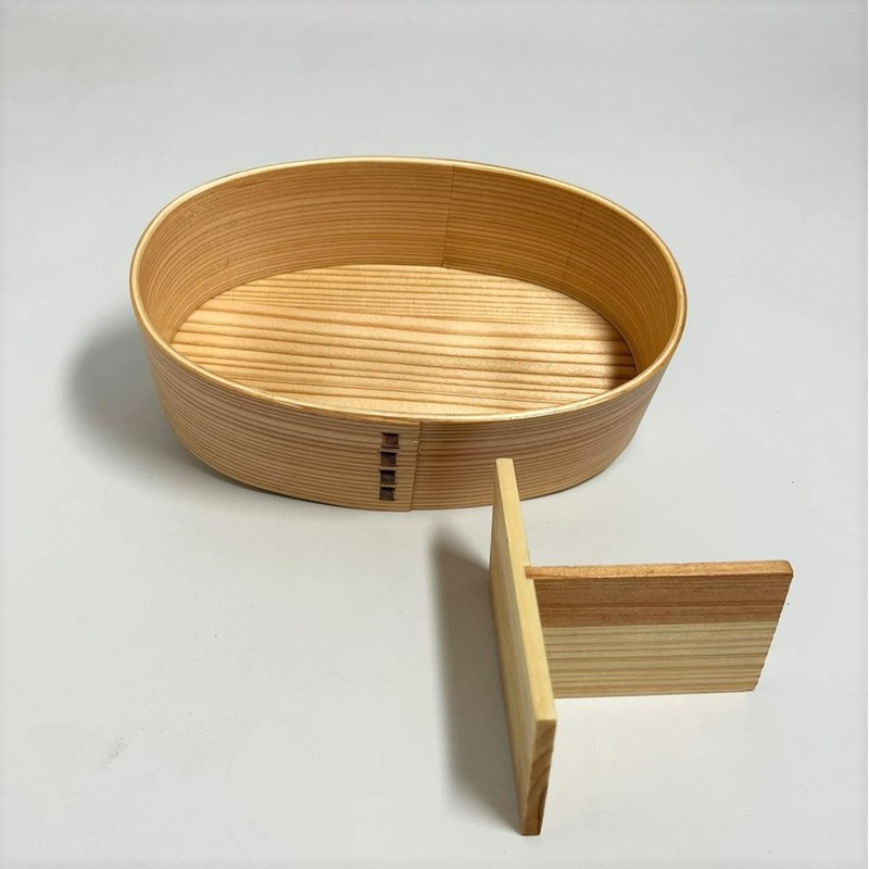 glow-from-within Crown Bento Box Wood Grain 400ml Design Tie –
