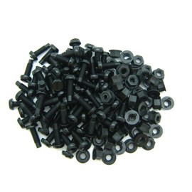 All Trade Direct 200 Pcs Number Plate Bolts Nuts Caps Screws Fitting Fix