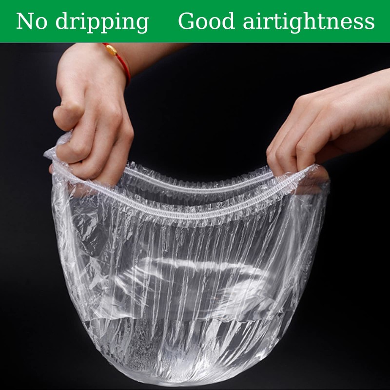 Elastic Food Storage Bags, Pack of 200, Reusable Elastic Covers,