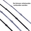 Trilancer Cable Tie with Velcro, 20cm 50 Pieces Reusable Velcro