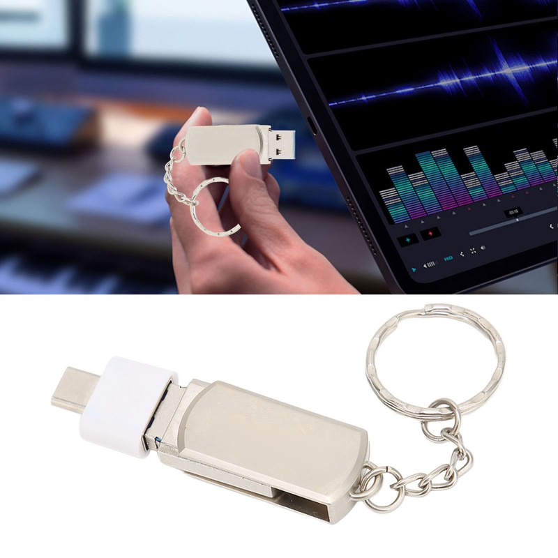 Key Chain Flash Drive USB3.0 Mobile Phone Computer Dual Purpose