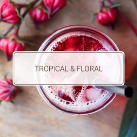 Monin - Hibiscus Syrup, Unique Floral Flavor, Great for Cocktails, Teas, & Lemonades, Gluten-Free, Non-GMO (1 Liter, 2-Pack)