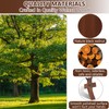MRRSIWEI Black Walnut Cross My Heart, Handheld Wooden Cross Cross