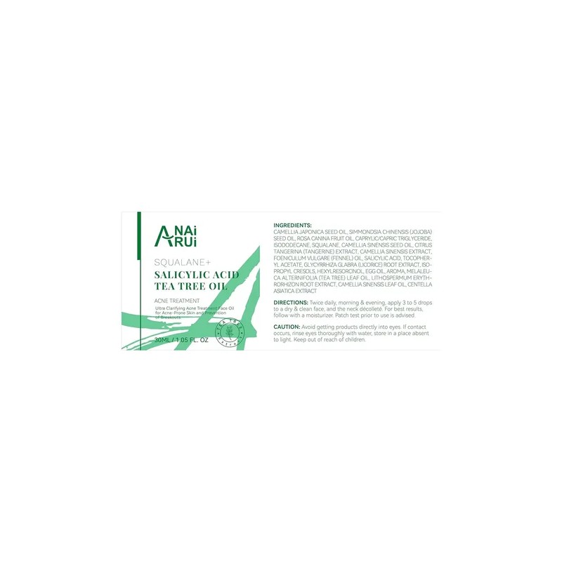 Aceite Facial Acne Anai Rui De Arbol De Te Acido