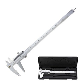 Vernier Caliper Gauge,Digital Vernier Ruler,High Accuracy Carbon Steel Metal Vernier Caliper for Measuring 0-150mm,Hand Dimensional Measure Tools for DIY/Household/Industrial Use with Storage Case