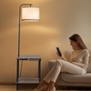 EOEYYOYB Floor Lamp with Table & Drawers, End Table Lamp