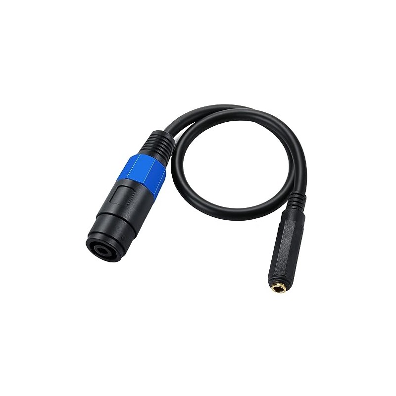 0.5 Meter Speakon Speaker Cable, 2 Conductor 22AWG Copper, Speakon