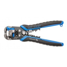 HÖGERT TECHNIK Automatic Wire Stripper and Cutting Pliers 210 mm, 0.05-10 mm², SK5 Steel, Crimping & Cutting Function, Ergonomic Handle, Precise and Durable