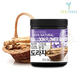 Pure Young 퓨어영 국산 도라지가루 300g 도라지분말 도라지모음 Pure Young Domestic Bellflower Powder 300g Bellflower Powder Collection