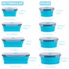 Annaklin 8 Pack Collapsible Food Storage Containers with Lids, Silicone